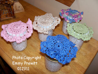 Wide Mouth Jar Lid Cover Crochet Pattern